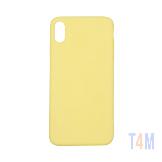 Funda de Silicona para Apple iPhone XS Max Amarillo